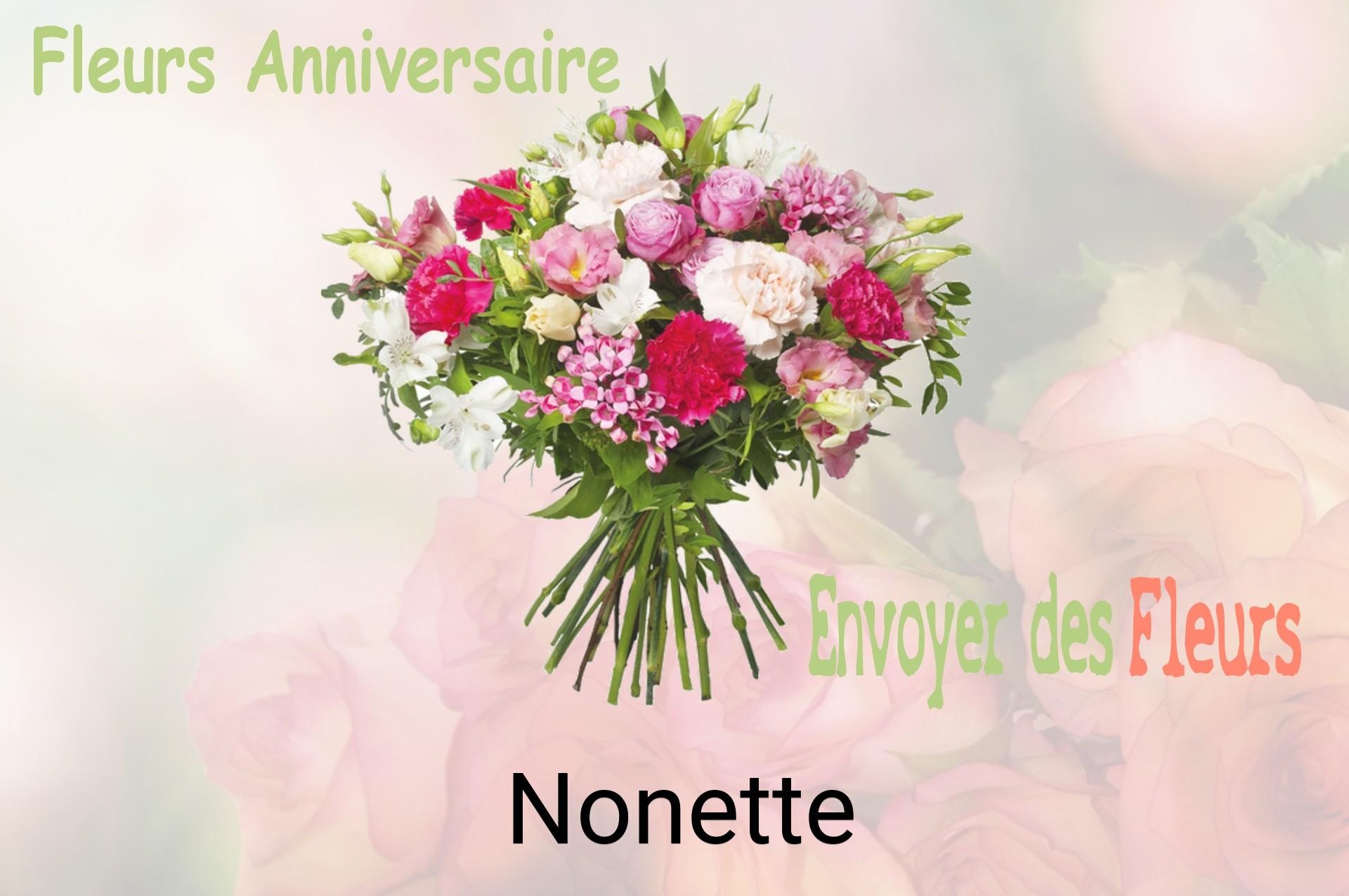Bouquet de fleurs d’anniversaire livré à Nonette
