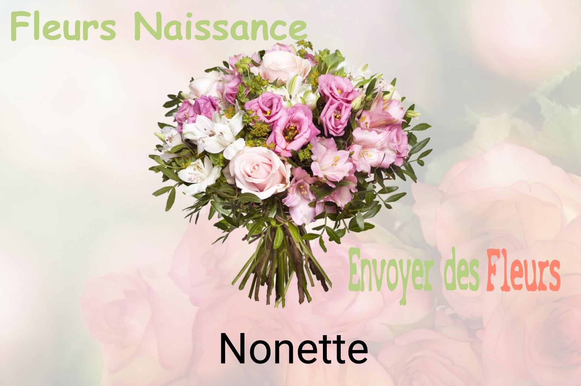 Bouquet de fleurs de naissance livré à Nonette